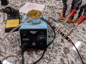 Soldering iron with led strip